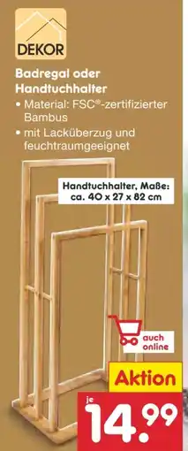 Netto Marken-Discount Dekor Badregal Angebot