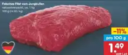 Netto Marken-Discount Falsches Filet vom Jungbullen Angebot
