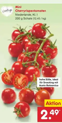 Netto Marken-Discount Lieblings Mini-Rispentomaten Angebot