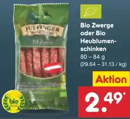 Netto Marken-Discount Bio Metzgerei Juffinger Bio-Zwerge-Kabanossi Angebot