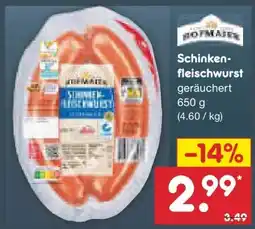 Netto Marken-Discount Hofmaier Schinkenfleischwurst Angebot