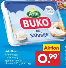 Netto Marken-Discount Arla Buko Frischkäse Angebot