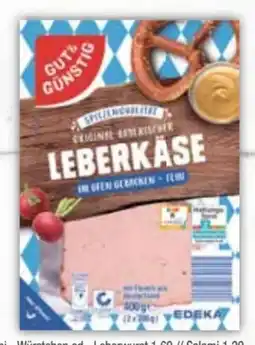 E-Center Gut & Günstig Original Bayerischer Leberkäse Angebot