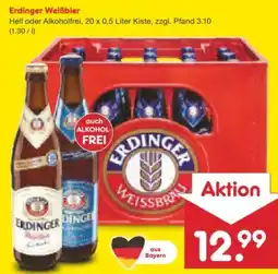 Netto Marken-Discount Erdinger Weißbräu Weißbier Angebot