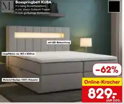 Netto Marken-Discount Möbel Punkt Boxspringbett KUBA Angebot