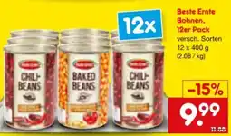 Netto Marken-Discount Beste Ernte Bohnen Angebot