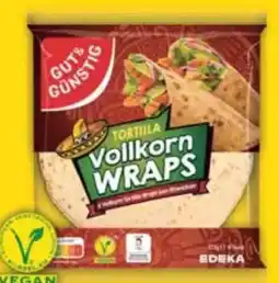 E-Center Gut & Günstig Tortilla Vollkorn Wraps Vegan Angebot