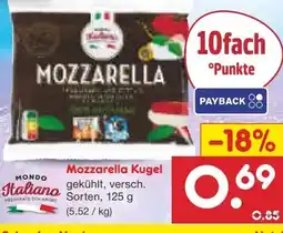 Netto Marken-Discount Mondo Italiano Mozzarella Kugel Angebot