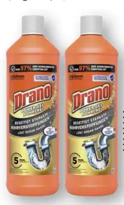 Scheck-in-Center Drano Power-Gel Angebot