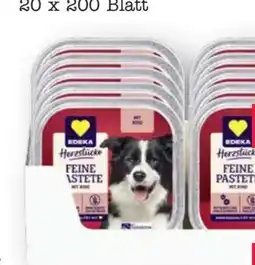 Scheck-in-Center Edeka Herzstücke Feine Pasteten Hundenahrung Angebot