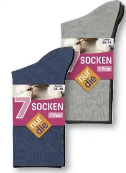 Edeka nur die Damen Socken 7er-Pack Angebot