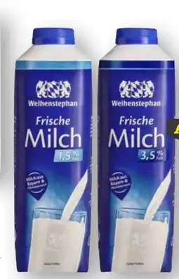 Scheck-in-Center Weihenstephan Frische Milch Angebot