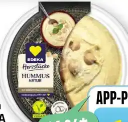 Scheck-in-Center Edeka Herzstücke Hummus Natur Vegan Angebot
