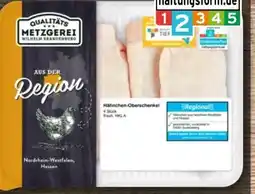 REWE Metzgerei Wilhelm Brandenburg Hähnchen-Oberschenkel Angebot