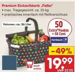 Netto Marken-Discount Genius Falko Premium Einkaufskorb Angebot