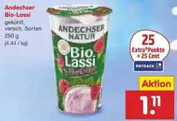 Netto Marken-Discount Andechser Natur Bio-Lassi Himbeere Angebot