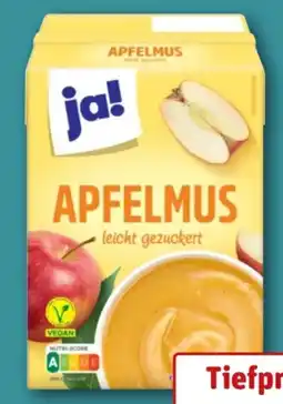 REWE ja! Apfelmus vegan Angebot