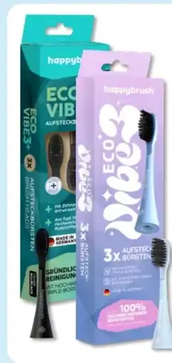 Budni Happybrush Eco Vibe3 Schallzahnbürste + Aufsteckbürsten Angebot