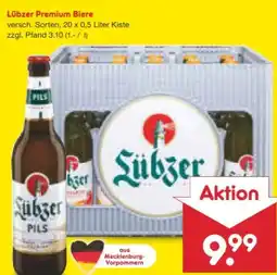 Netto Marken-Discount Lübzer Premium Biere Angebot