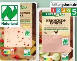 nahkauf Rewe Bio Bio-Hähnchen-Lyoner Angebot