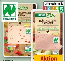REWE Rewe Bio Bio-Hähnchen-Lyoner Angebot
