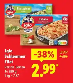Lidl iglo Schlemmer Filet Angebot