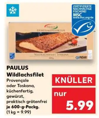 Kaufland Paulus Wildlachsfilet Angebot