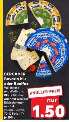 Kaufland BERGADER Bavaria blu oder Bonifaz Angebot
