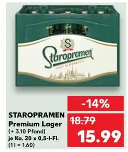 Kaufland STAROPRAMEN Premium Lager Angebot