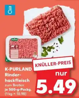Kaufland K-PURLAND Rinderhackfleisch Angebot