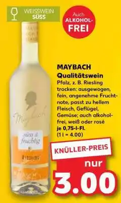 Kaufland MAYBACH Qualitätswein Angebot