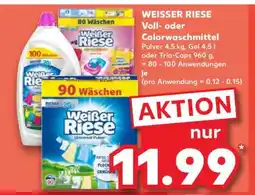Kaufland WEISSER RIESE Voll- oder Colorwaschmittel Angebot