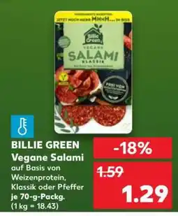 Kaufland Billie Green Vegane Salami Angebot