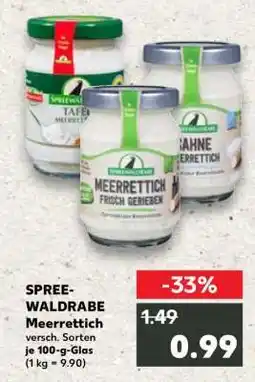 Kaufland SPREE-WALDRABE Meerrettich Angebot