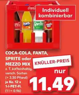 Kaufland Coca-Cola, Fanta, Sprite oder Mezzo Mix Angebot