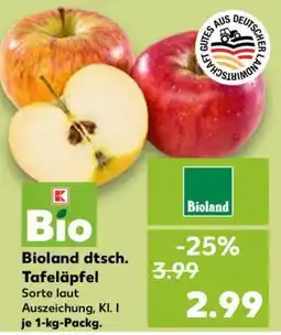 Kaufland Bioland dtsch. Tafeläpfel Angebot