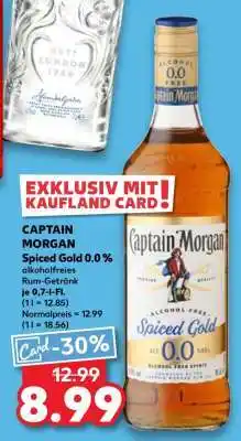 Kaufland CAPTAIN MORGAN Spiced Gold 0.0 % Angebot