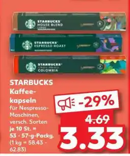 Kaufland STARBUCKS Kaffeekapseln Angebot