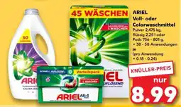 Kaufland ARIEL Voll- oder Colorwaschmittel Angebot