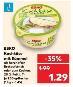 Kaufland ESKO Kochkäse mit Kümmel Angebot