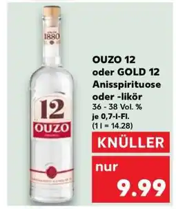 Kaufland OUZO 12 oder GOLD 12 Angebot