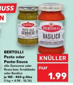 Kaufland BERTOLLI Pesto oder Pasta-Sauce Angebot