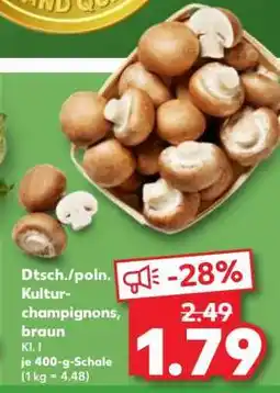 Kaufland Dtsch./poln. Kultur-champignons, braun Angebot