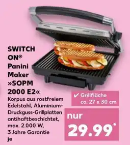 Kaufland SWITCH ON Panini Maker SOPM 2000 E2 Angebot