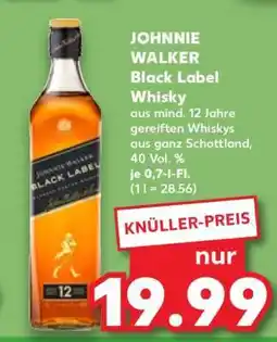 Kaufland JOHNNIE WALKER Black Label Whisky Angebot