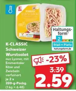 Kaufland K-CLASSIC Schweizer Wurstsalat Angebot
