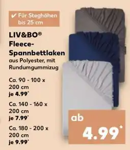 Kaufland LIV&BO Fleece-Spannbettlaken Angebot