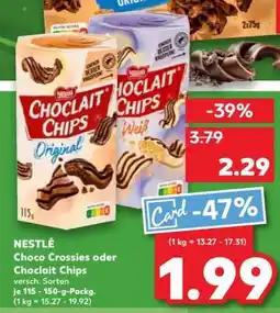 Kaufland Nestlé Choco Crossies oder Choclait Chips Angebot