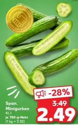 Kaufland Span. Minigurken Angebot