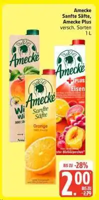 Edeka Amecke Sanfte Säfte, Amecke Plus Angebot